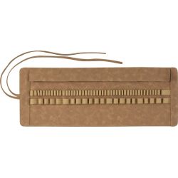 Trousse à crayon vide effet daim pour 45 crayons