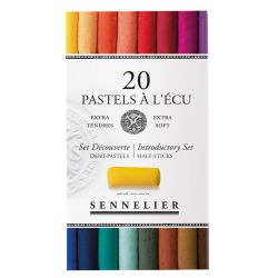 Coffret de 20 demi-pastels à l'écu Sennelier - Assortis