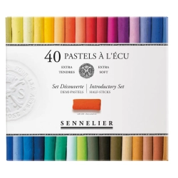 Coffret de 40 demi Pastels à l'écu Sennelier
