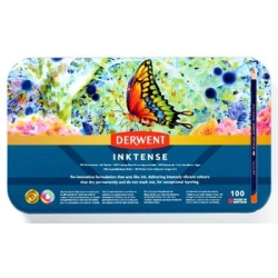 Coffret de 100 crayons aquarellable Inktense - Derwent