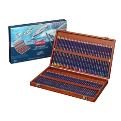 Coffret bois de 72 crayons aquarellable Inktense - Derwent