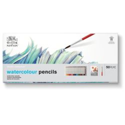 Coffret de 48 Crayons de couleurs aquarellables + accessoires Winsor & Newton