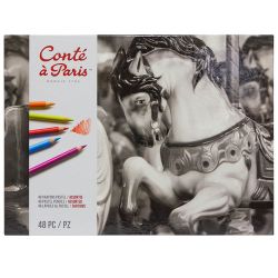 Boîtes de 48 crayons pastels - Conté à Paris