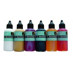 Encre à dessiner Dalbe 60ml set 5 primaires