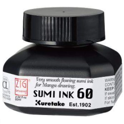 Encre noire Sumi Ink de Kuretake 60 ml