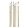 Set de 8 brosses soie beau blanc - Pébéo