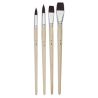 Set de 4 brosses polyamide Brun - Pébéo