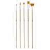 Set de 5 brosses polyamide doré - Pébéo
