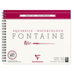 Album Aquarelle Fontaine Spirale Grain Fin 300g