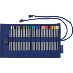 Trousse tissu 27 crayons Aquarellables Goldfaber 
