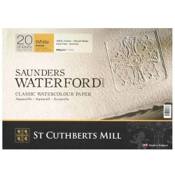 Bloc aquarelle Saunders Waterford Grain torchon 300 g/m² - St-Cuthbert Mill