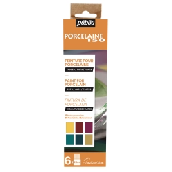 Set peinture Porcelaine 150 Pébéo 6 x 20ml brillantes N°2