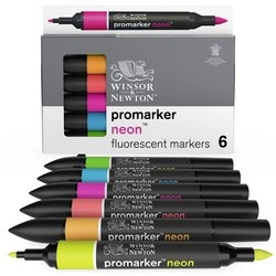 Marqueur Promarker Neon set de 6 - Winsor & Newton