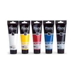 Coffret de 5 primaires de peinture acrylique Prismo 200ml