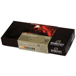 Coffret de 10 tubes de peinture à l'huile Extra Fine Rembrandt 15ml