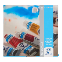 Coffret de 20 tubes de peinture aquarelle Van Gogh - 10ml