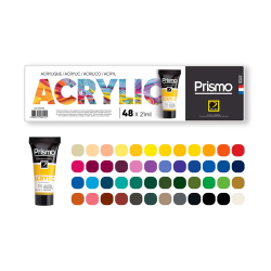 Coffret de 48 peintures acrylique Prismo 21ml