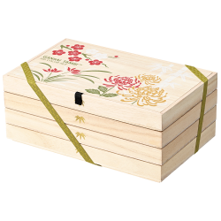 Coffret bois de 100 godets de peinture aquarelle japonaise Gansai Tambi