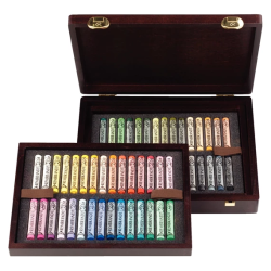 Coffret bois de 60 Pastels secs Rembrandt - Paysage