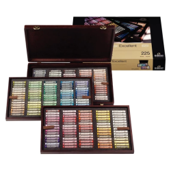 Coffret en bois de 225 Pastels secs Rembrandt