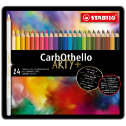 Coffret métal de 24 crayons Pastel CarbOthello - Stabilo