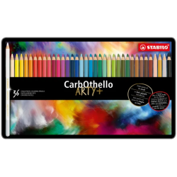 Coffret métal de 36 crayons Pastel CarbOthello - Stabilo