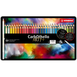 Coffret métal de 60 crayons Pastel CarbOthello - Stabilo