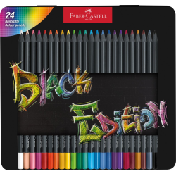 Coffret de 24 crayons de couleurs Black Edition - Faber-Castell