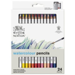 Coffret de 24 crayons de couleurs aquarellables Winsor & Newton