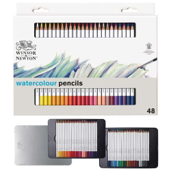 Coffret de 48 crayons de couleurs aquarellables Winsor & Newton