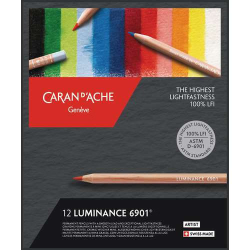 Coffret de 12 crayons Luminance - Caran d'Ache