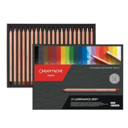 Coffret de 20 crayons Luminance - Caran d'Ache