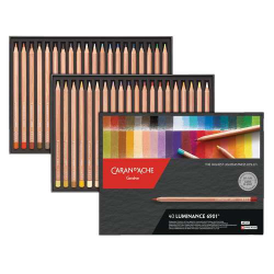 Coffret de 40 crayons Luminance - Caran d'Ache
