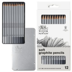 Coffret de 12 Crayons graphites Winsor et Newton