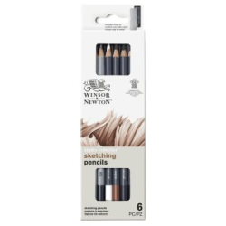 Coffret de 6 crayons esquisse Winsor et Newton