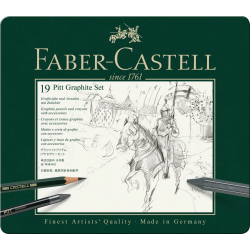 Coffret 19 pièces Pitt graphite - Faber Castell