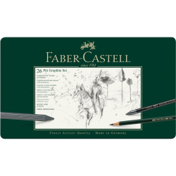 Coffret 26 pièces Pitt graphite - Faber Castell