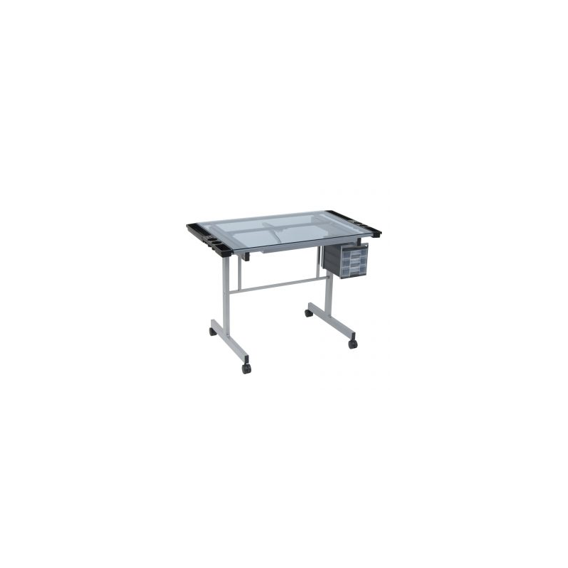 SD Studio Designs Triflex Table à Dessin, Assise ou Debout, Bureau d'ordinateur réglable, 89,5 cm de Large x 60,5 cm de Profondeur, Noir Anthracite/Blanc SD Studio Designs Triflex Table à Dessin, Assise ou Debout, Bureau d'ordinateur réglable, 89,5 cm de Large x 60,5 cm de Profondeur, Noir Anthracite/Blanc