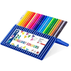 Etui de 24 crayons de couleurs ergosoft 157  - Staedtler