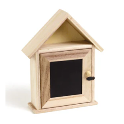 Boîte à clé ardoise en bois - Wingo