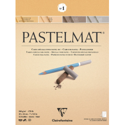 Bloc Pastelmat n° 1-12 feuilles 360g - Clairefontaine
