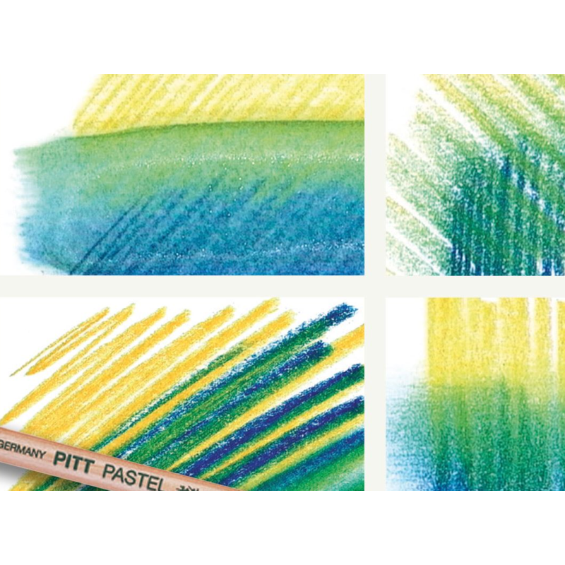Crayons Pastel PITT Faber-Castell – 60 Couleurs, Diamètre 4,3 Mm – Très Pigmentés, Lavables
