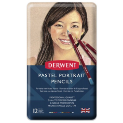 Coffret de 12 Crayons Pastel Skintones - Derwent