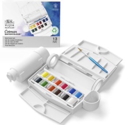 Coffret de poche de 12 1/2 godet d'aquarelle fine Field Box Plus Cotman - Winsor & Newton