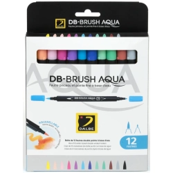 Boîte de 12 feutres DB-Brush Aqua - Dalbe