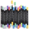 Boite de 30 feutres DB-Brush Aqua - Dalbe