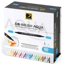 Boîte de 60 feutres DB-Brush Aqua - Dalbe