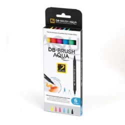 Boîte de 6 feutres DB-Brush Aqua - Dalbe