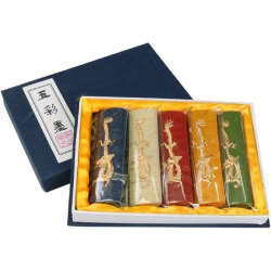 Coffret d'encre de chine couleur en bâton x 5