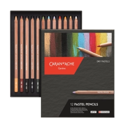 Boîte de 12 Crayons pastel Pencil - Caran d'Ache